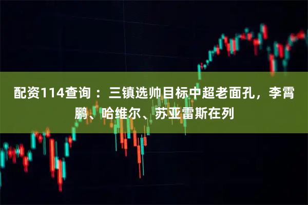 配资114查询 ：三镇选帅目标中超老面孔，李霄鹏、哈维尔、苏亚雷斯在列